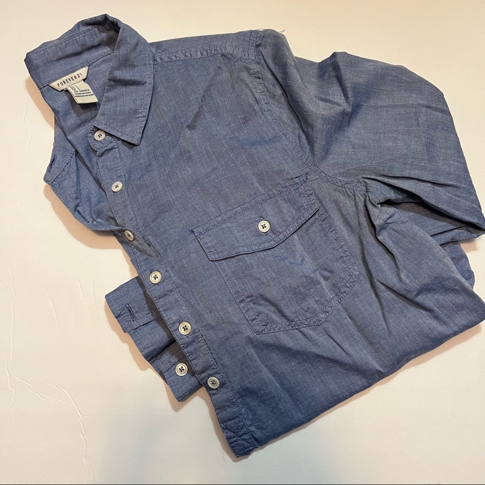 F21 Chambray Tunic